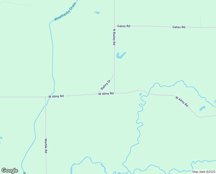map of restaurants, bars, coffee shops, grocery stores, and more near 16030 West Almy Road in Howard City
