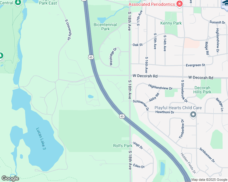 map of restaurants, bars, coffee shops, grocery stores, and more near 8 Weslyn Court in West Bend