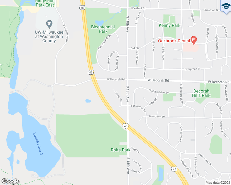 map of restaurants, bars, coffee shops, grocery stores, and more near 820 Weslyn Court in West Bend