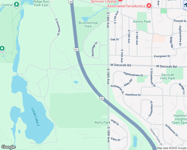 map of restaurants, bars, coffee shops, grocery stores, and more near 8 Weslyn Court in West Bend