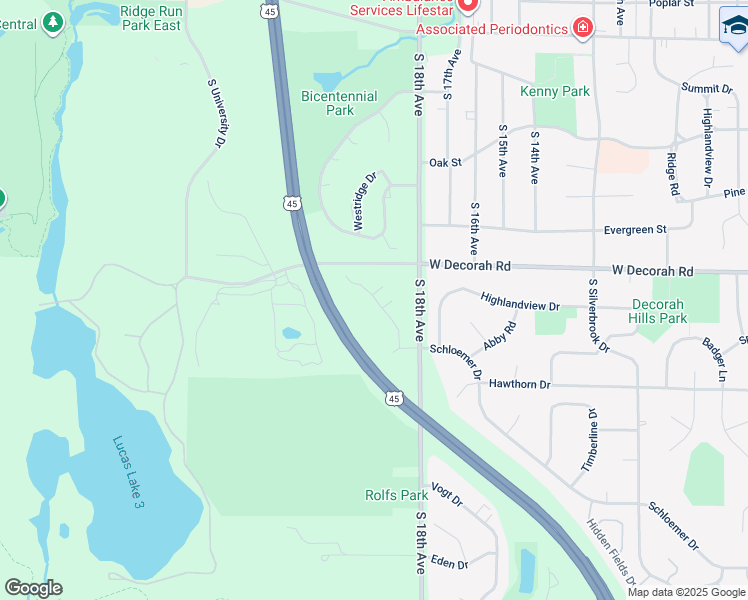 map of restaurants, bars, coffee shops, grocery stores, and more near 8 Weslyn Court in West Bend