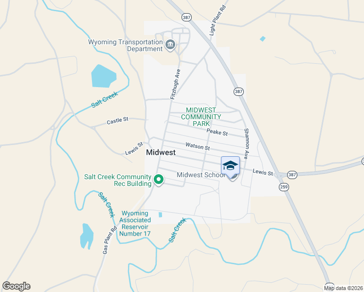 map of restaurants, bars, coffee shops, grocery stores, and more near 310 Watson Street in Midwest