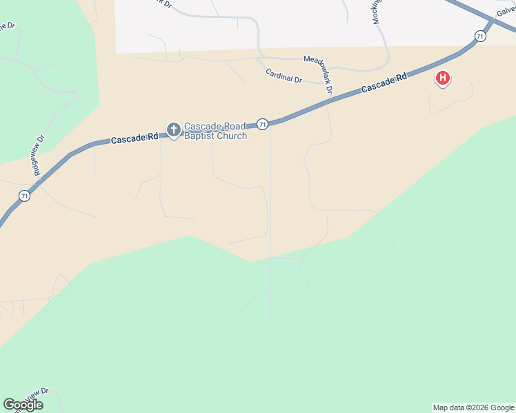 map of restaurants, bars, coffee shops, grocery stores, and more near 27555 Rathbun Road in Hot Springs