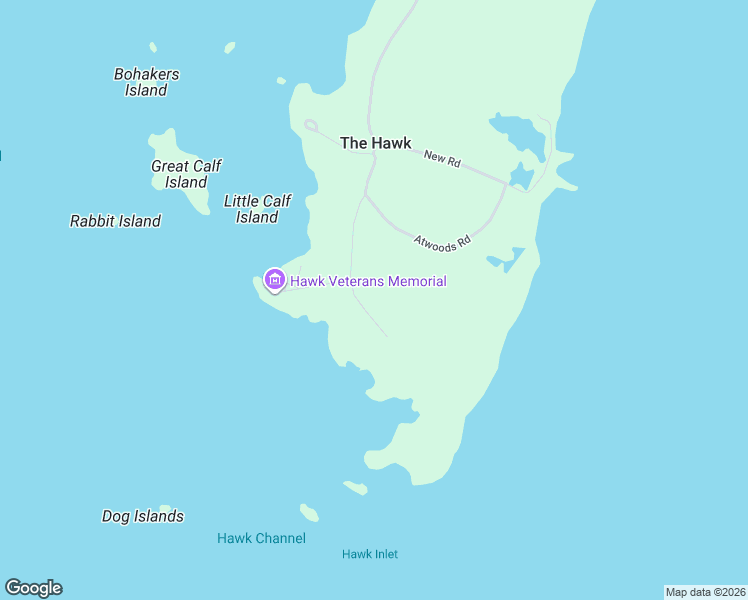 map of restaurants, bars, coffee shops, grocery stores, and more near 461 Hawk Point Road in Clark's Harbour
