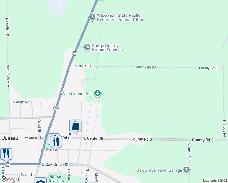 map of restaurants, bars, coffee shops, grocery stores, and more near 587 North Hyland Street in Juneau