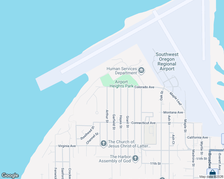 map of restaurants, bars, coffee shops, grocery stores, and more near 3295 Colorado Avenue in North Bend