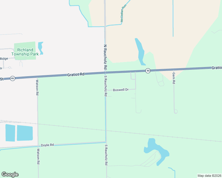 map of restaurants, bars, coffee shops, grocery stores, and more near 14824 Boswell Drive in Hemlock