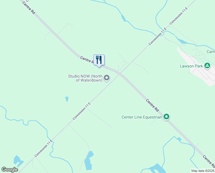 map of restaurants, bars, coffee shops, grocery stores, and more near 232 Concession 11 East in Hamilton