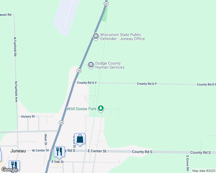 map of restaurants, bars, coffee shops, grocery stores, and more near 510 County Road D F in Juneau