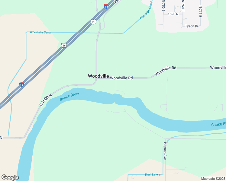 map of restaurants, bars, coffee shops, grocery stores, and more near 1547 North 715 East in Shelley