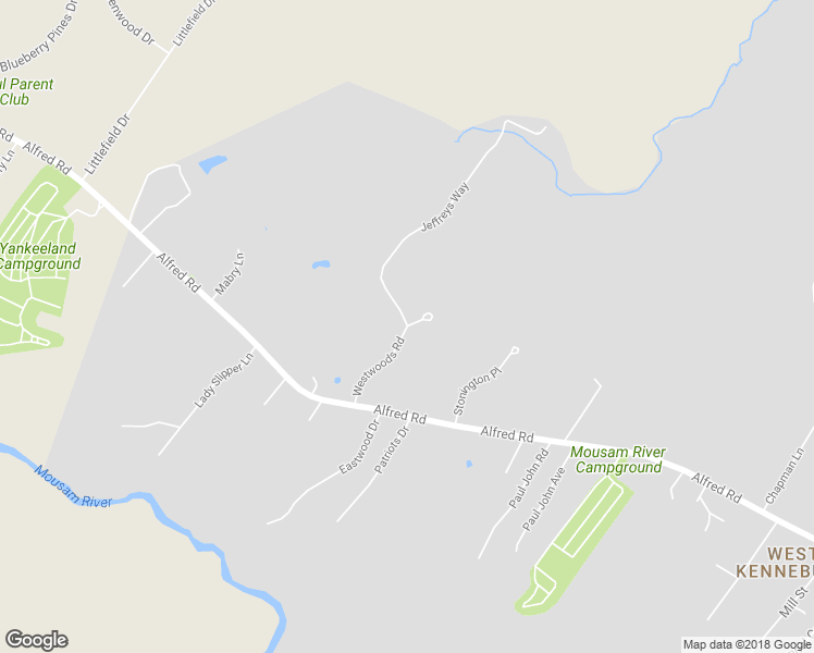 map of restaurants, bars, coffee shops, grocery stores, and more near 5 Westwoods Road in Kennebunk