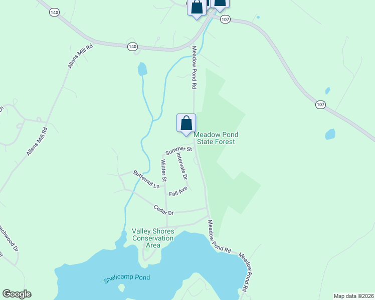 map of restaurants, bars, coffee shops, grocery stores, and more near 98 Meadow Pond Road in Gilmanton