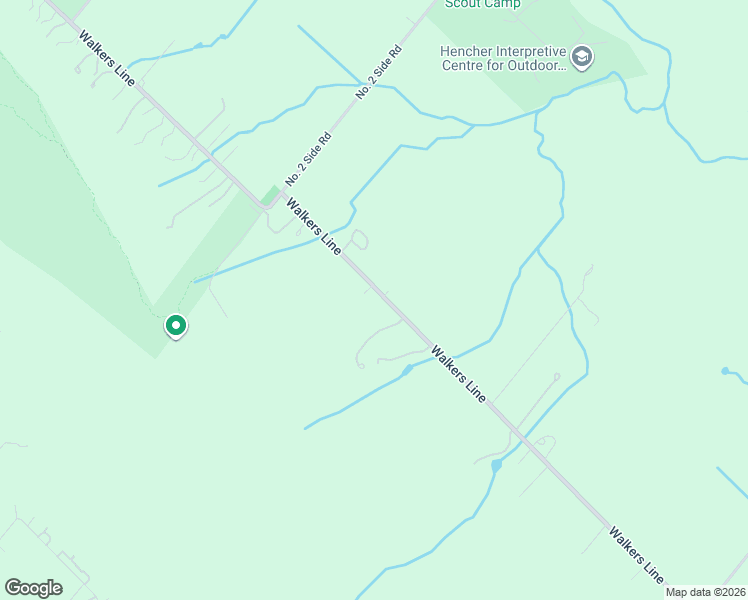 map of restaurants, bars, coffee shops, grocery stores, and more near 4412 Walkers Line in Burlington