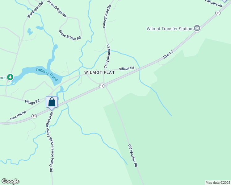 map of restaurants, bars, coffee shops, grocery stores, and more near 7 Old Winslow Road in Wilmot