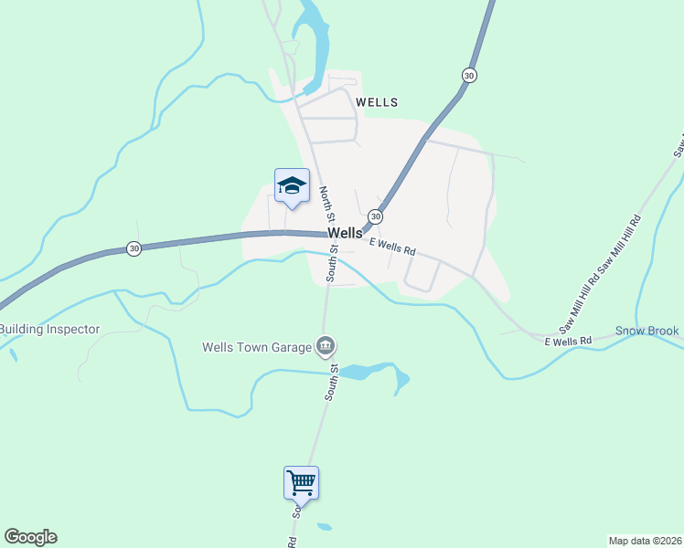 map of restaurants, bars, coffee shops, grocery stores, and more near 11 South Street in Wells