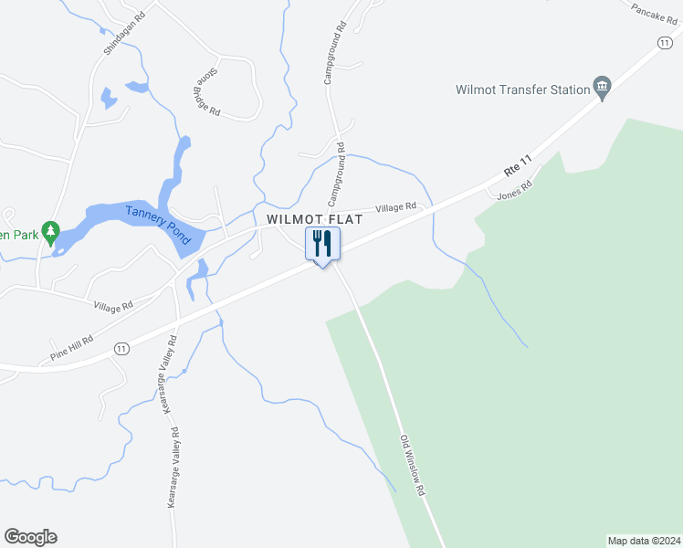 map of restaurants, bars, coffee shops, grocery stores, and more near 7 Old Winslow Road in Wilmot