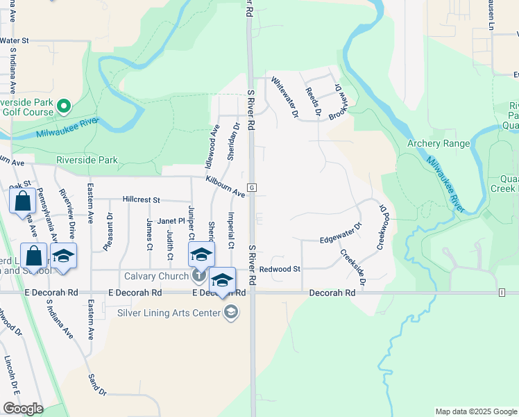 map of restaurants, bars, coffee shops, grocery stores, and more near in West Bend