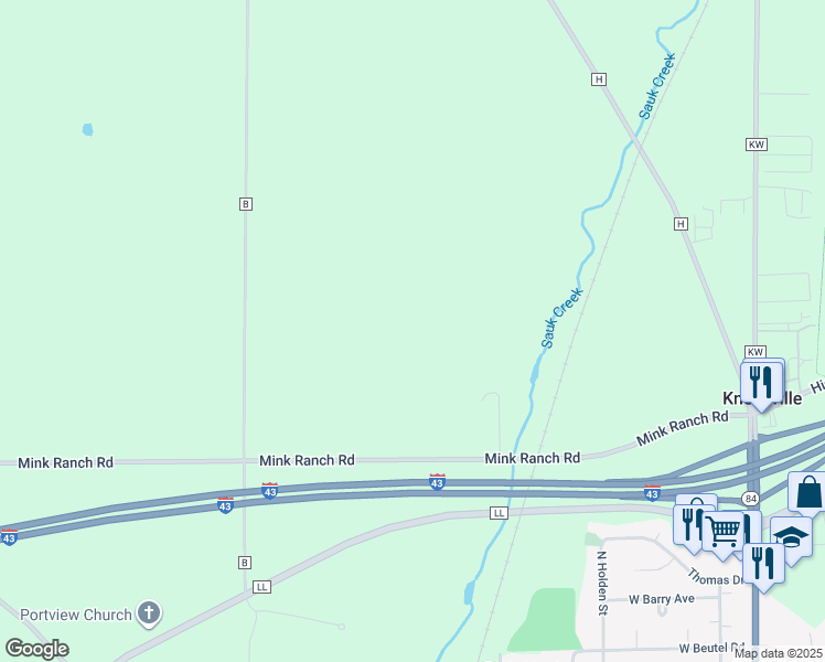 map of restaurants, bars, coffee shops, grocery stores, and more near in Port Washington