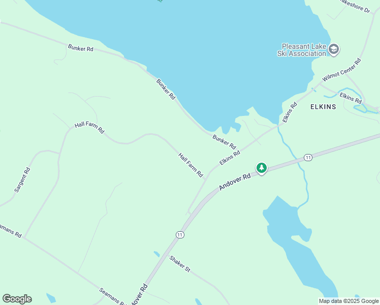 map of restaurants, bars, coffee shops, grocery stores, and more near 792 Bunker Road in New London