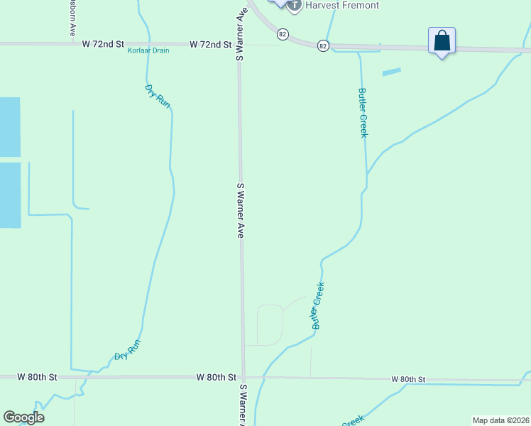 map of restaurants, bars, coffee shops, grocery stores, and more near 7680 South Warner Avenue in Fremont
