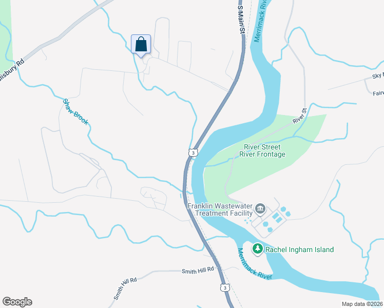 map of restaurants, bars, coffee shops, grocery stores, and more near South Main Street in Franklin