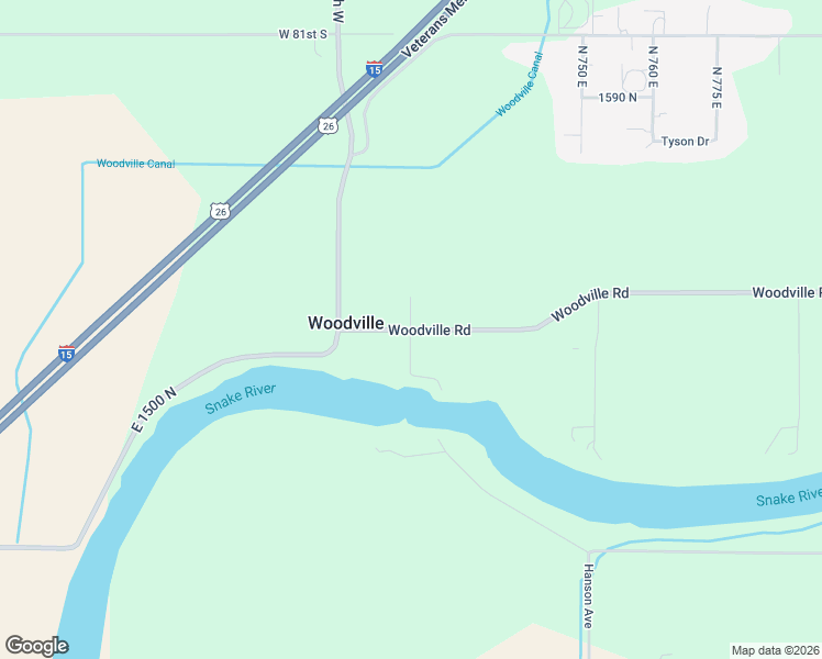 map of restaurants, bars, coffee shops, grocery stores, and more near 1547 North 715 East in Shelley