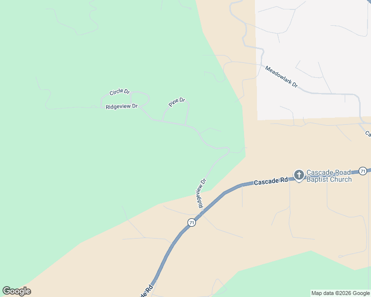 map of restaurants, bars, coffee shops, grocery stores, and more near 12713 Ridgeview Drive in Hot Springs