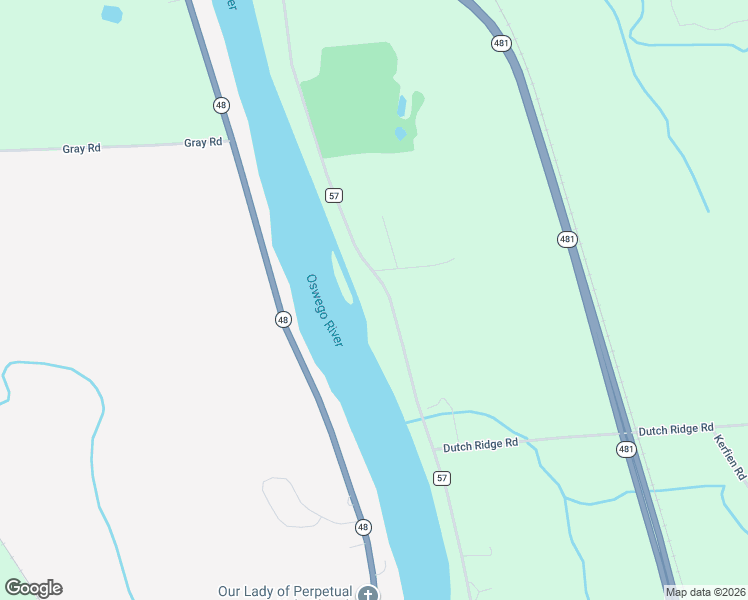 map of restaurants, bars, coffee shops, grocery stores, and more near 3923 County Route 57 in Oswego