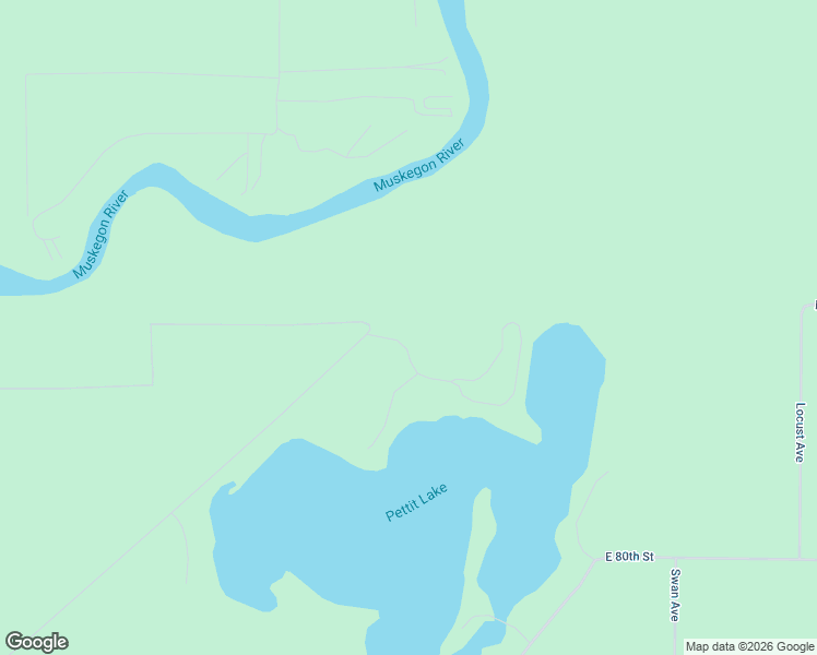 map of restaurants, bars, coffee shops, grocery stores, and more near 4987 East Manitou Way in Newaygo