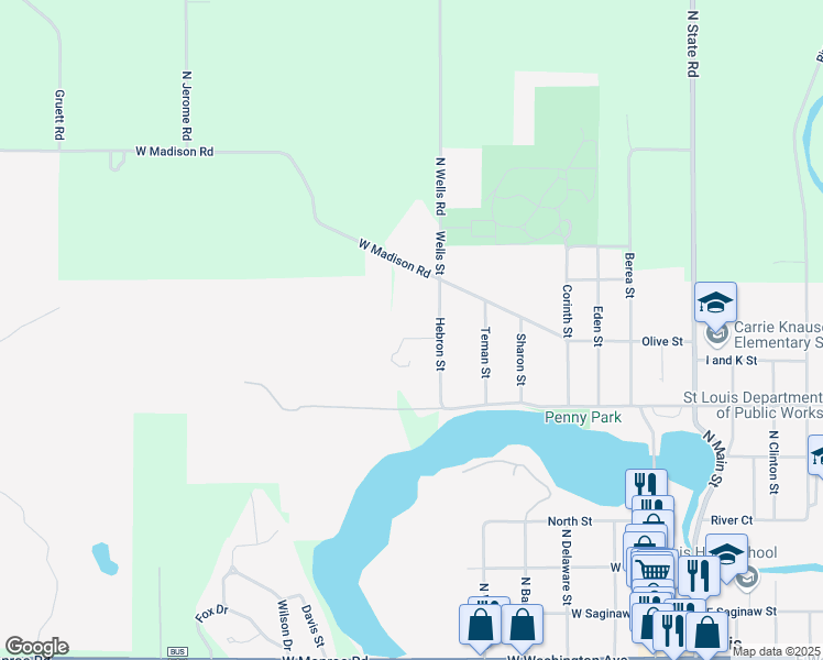 map of restaurants, bars, coffee shops, grocery stores, and more near 706 Fairway Drive in St. Louis