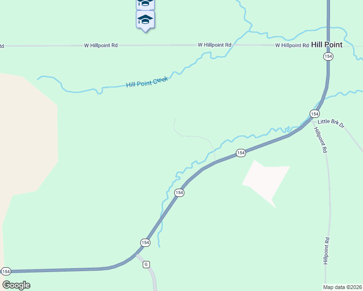 map of restaurants, bars, coffee shops, grocery stores, and more near S6327 Wisconsin 154 in Hill Point
