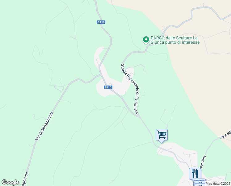 map of restaurants, bars, coffee shops, grocery stores, and more near 71 Località la Maestà in Provincia di Livorno