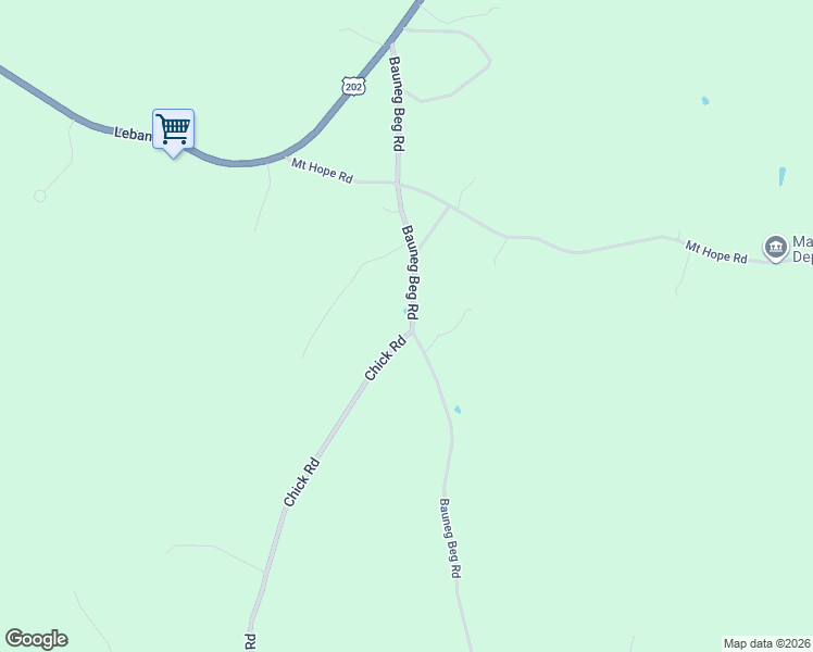 map of restaurants, bars, coffee shops, grocery stores, and more near 1A Chick Road in Sanford