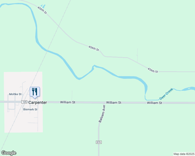 map of restaurants, bars, coffee shops, grocery stores, and more near in Carpenter