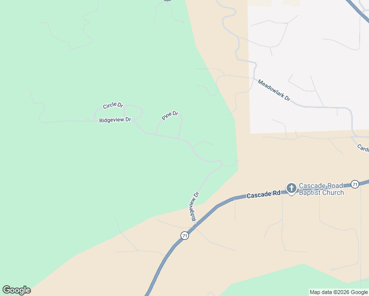 map of restaurants, bars, coffee shops, grocery stores, and more near 12713 Ridgeview Drive in Hot Springs