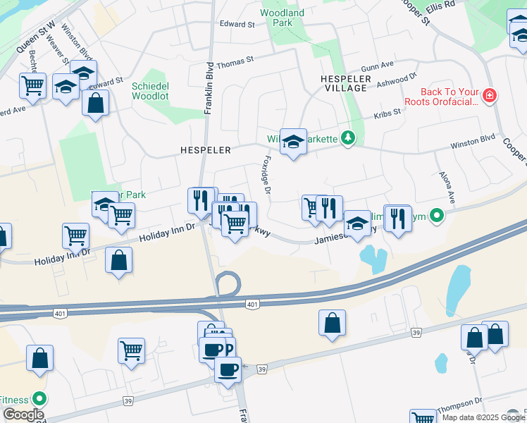 map of restaurants, bars, coffee shops, grocery stores, and more near 82 Foxridge Drive in Cambridge