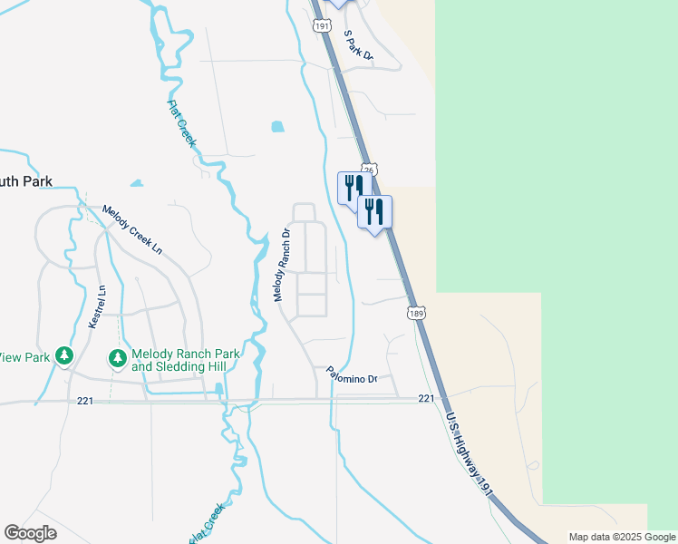 map of restaurants, bars, coffee shops, grocery stores, and more near 4200 Glory Vista Terrace in Jackson