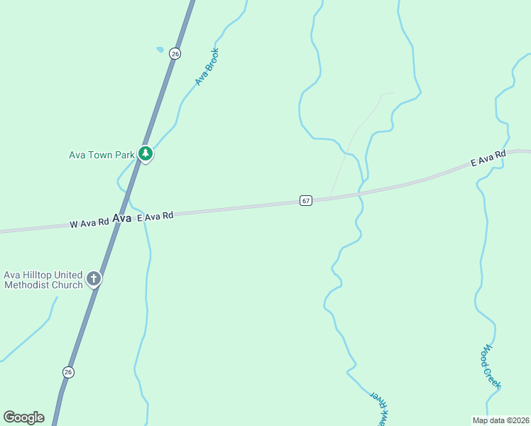 map of restaurants, bars, coffee shops, grocery stores, and more near 6294 East Ava Road in Ava