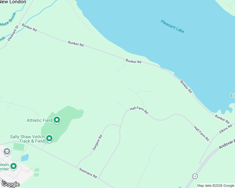 map of restaurants, bars, coffee shops, grocery stores, and more near 58 Kearsarge Road in New London