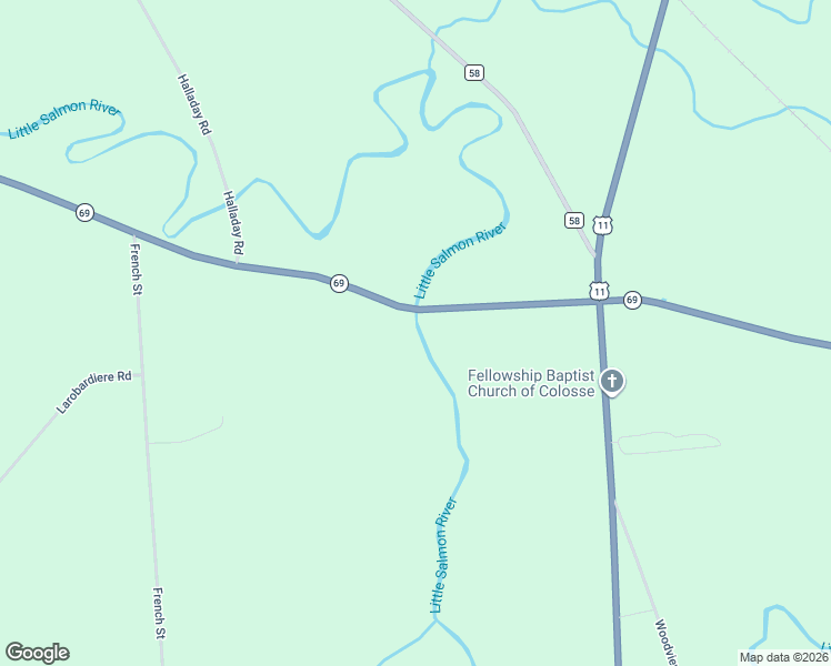 map of restaurants, bars, coffee shops, grocery stores, and more near 3433-35 New York 69 in Parish