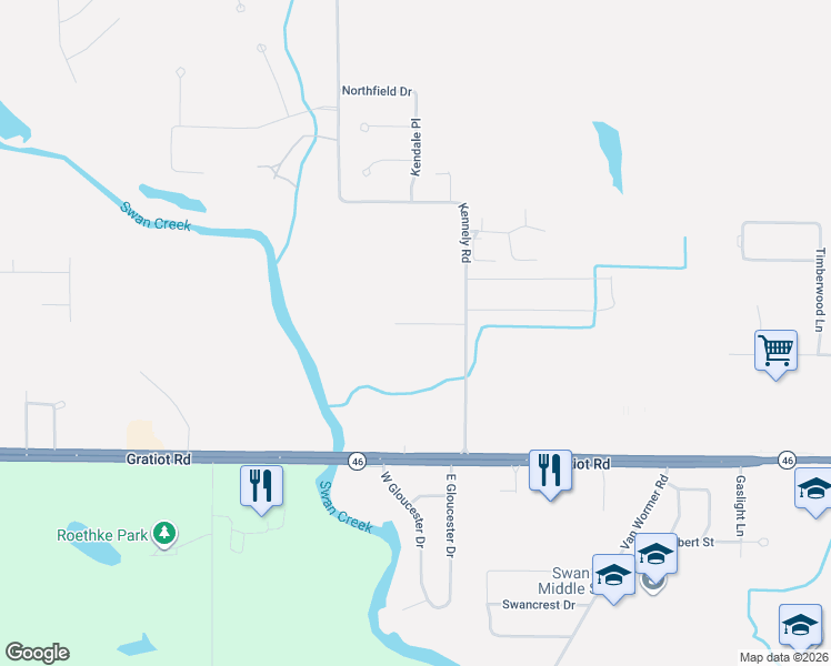 map of restaurants, bars, coffee shops, grocery stores, and more near 9035 Greenway Boulevard in Saginaw