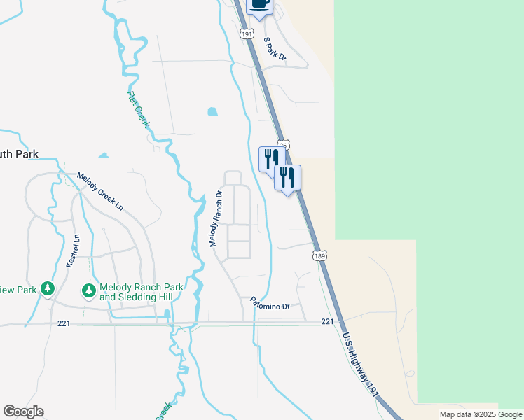 map of restaurants, bars, coffee shops, grocery stores, and more near 4200-4298 Glory Vista Terrace in Jackson