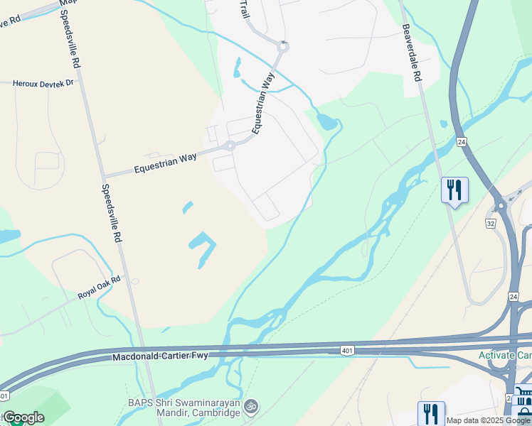 map of restaurants, bars, coffee shops, grocery stores, and more near 63 Wannamaker Crescent in Cambridge