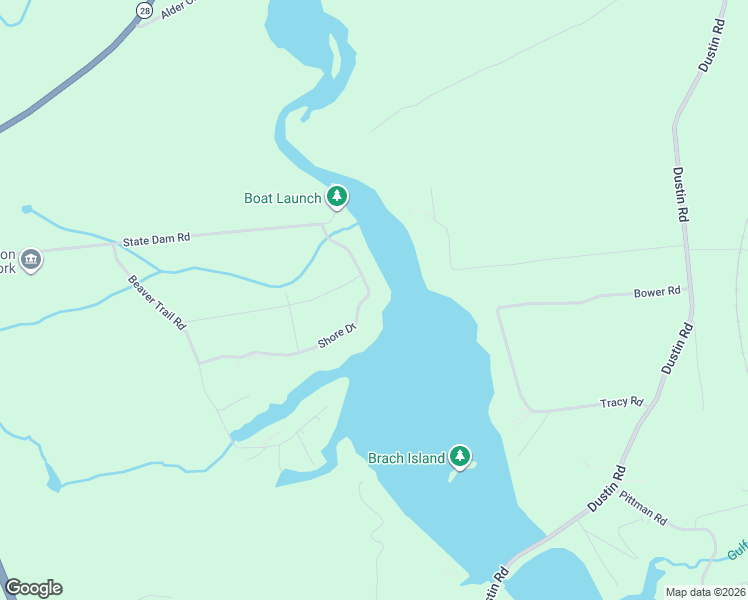 map of restaurants, bars, coffee shops, grocery stores, and more near 8041 Shore Dr in Alder Creek