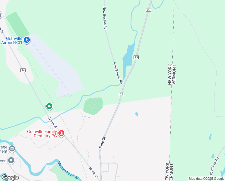 map of restaurants, bars, coffee shops, grocery stores, and more near 1 New Boston Road in Granville