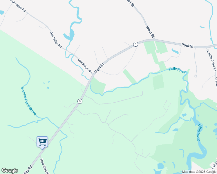 map of restaurants, bars, coffee shops, grocery stores, and more near 33 Scadlock Mill Road in Biddeford