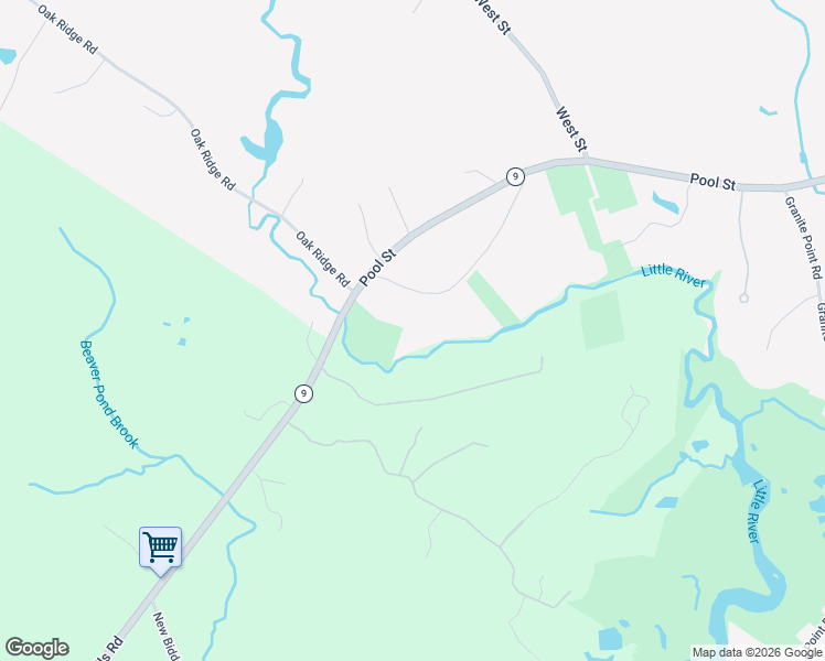 map of restaurants, bars, coffee shops, grocery stores, and more near 33 Scadlock Mill Road in Biddeford