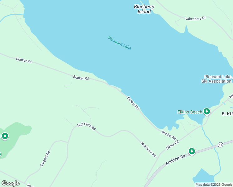 map of restaurants, bars, coffee shops, grocery stores, and more near 614 Bunker Road in New London