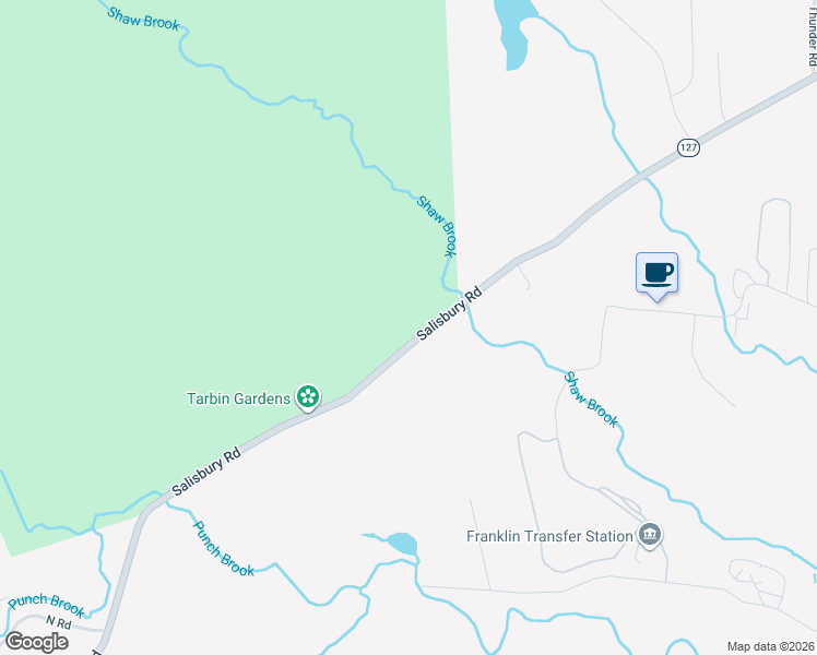 map of restaurants, bars, coffee shops, grocery stores, and more near 259 Salisbury Road in Franklin