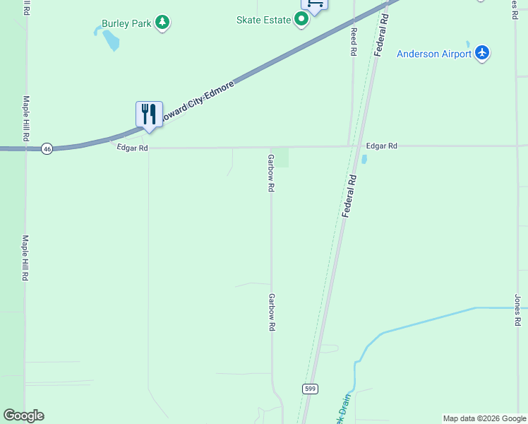 map of restaurants, bars, coffee shops, grocery stores, and more near 8787 Garbow Road in Howard City
